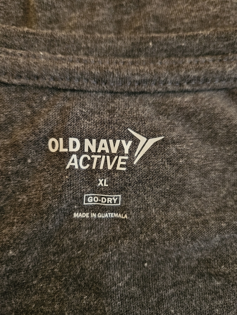 Old Navy Active Go-Dry Women's Tank. Dark Grey. Size XL. "Calm Mind String Heart - Picture 3 of 6